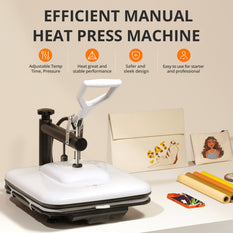 <Manual Heat Press White - Beginner Kit>