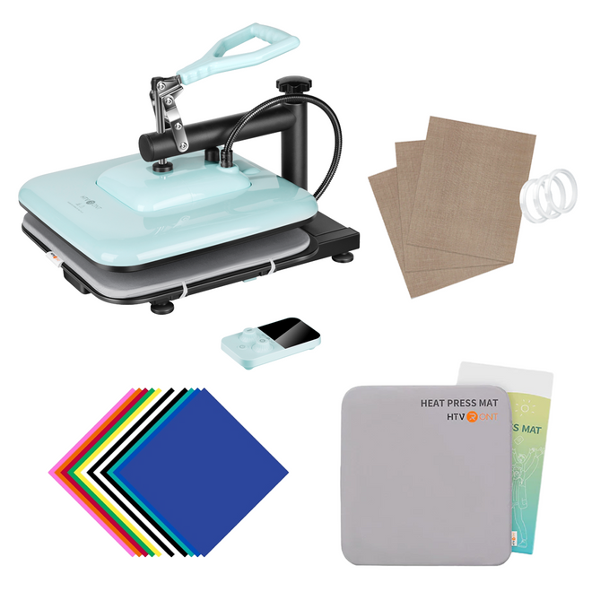 <manual heat press bubble blue - beginner kit></manual>