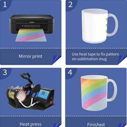 Sublimation Mugs Blank 11 oz - 6 Pack