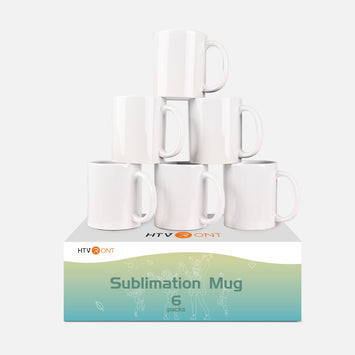 HTVRONT Sublimationsbecher Rohlinge 325 ml - 6 Stück
