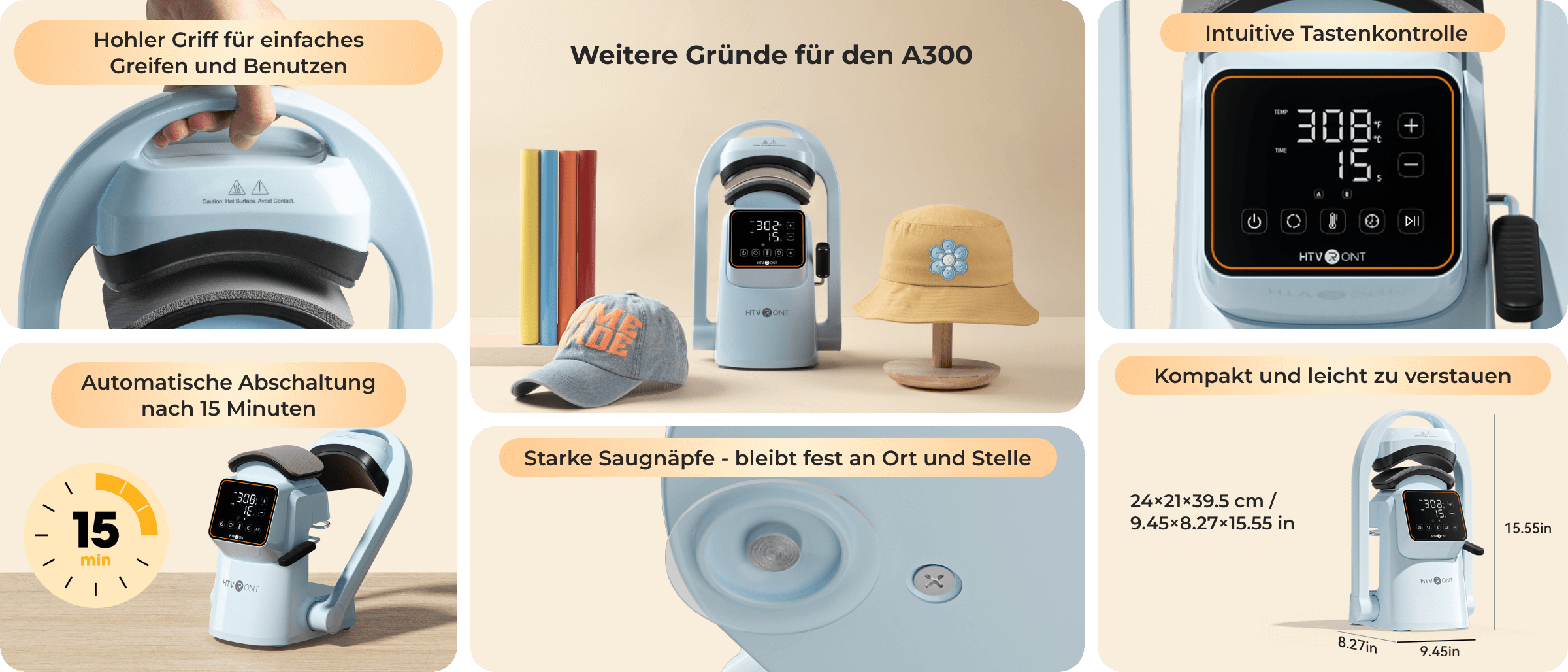 HTVRONT A300 — Your Safe Shortcut to Hat Pressing