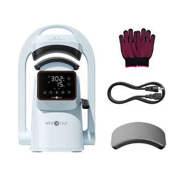 <Bundle> HTVRONT A300 Auto Hut-Transferpresse, Standard-Kit - Bubble Blue