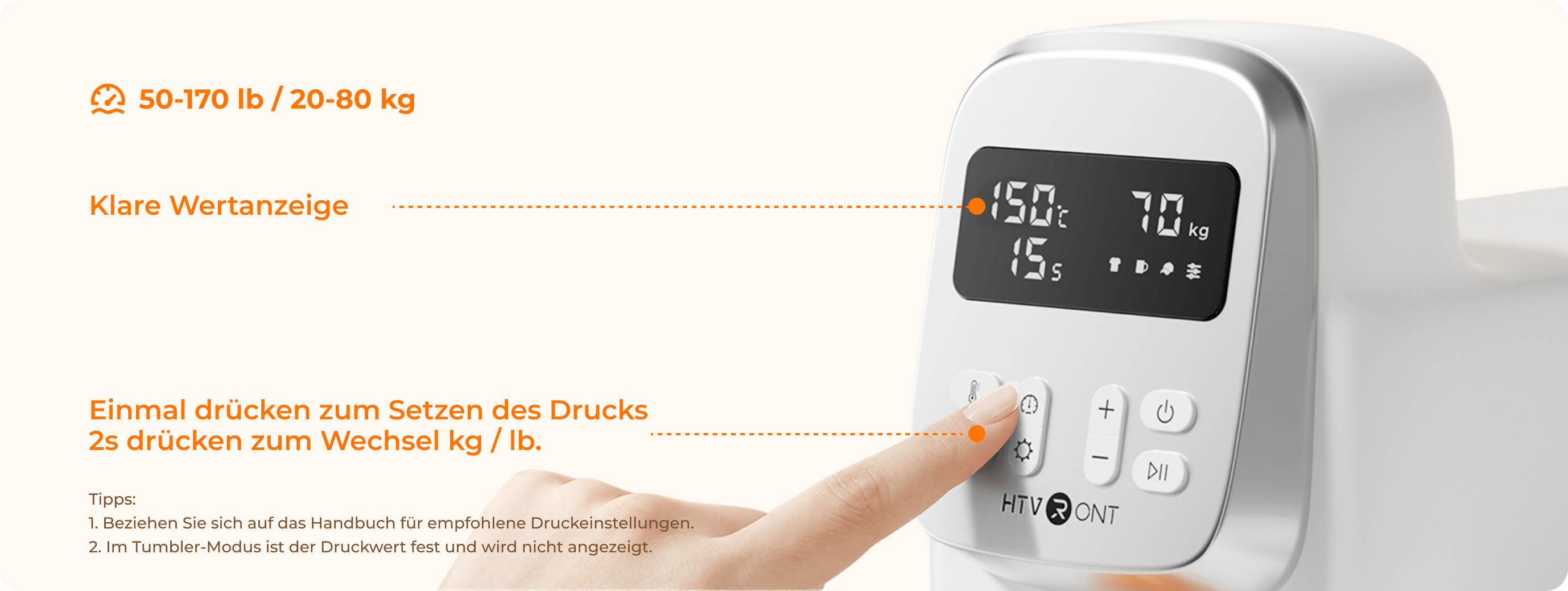 Präziser Druck, vollständig einstellbar