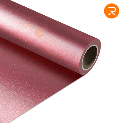 Roll of pink vinyl wrap with a brand logo on a white background